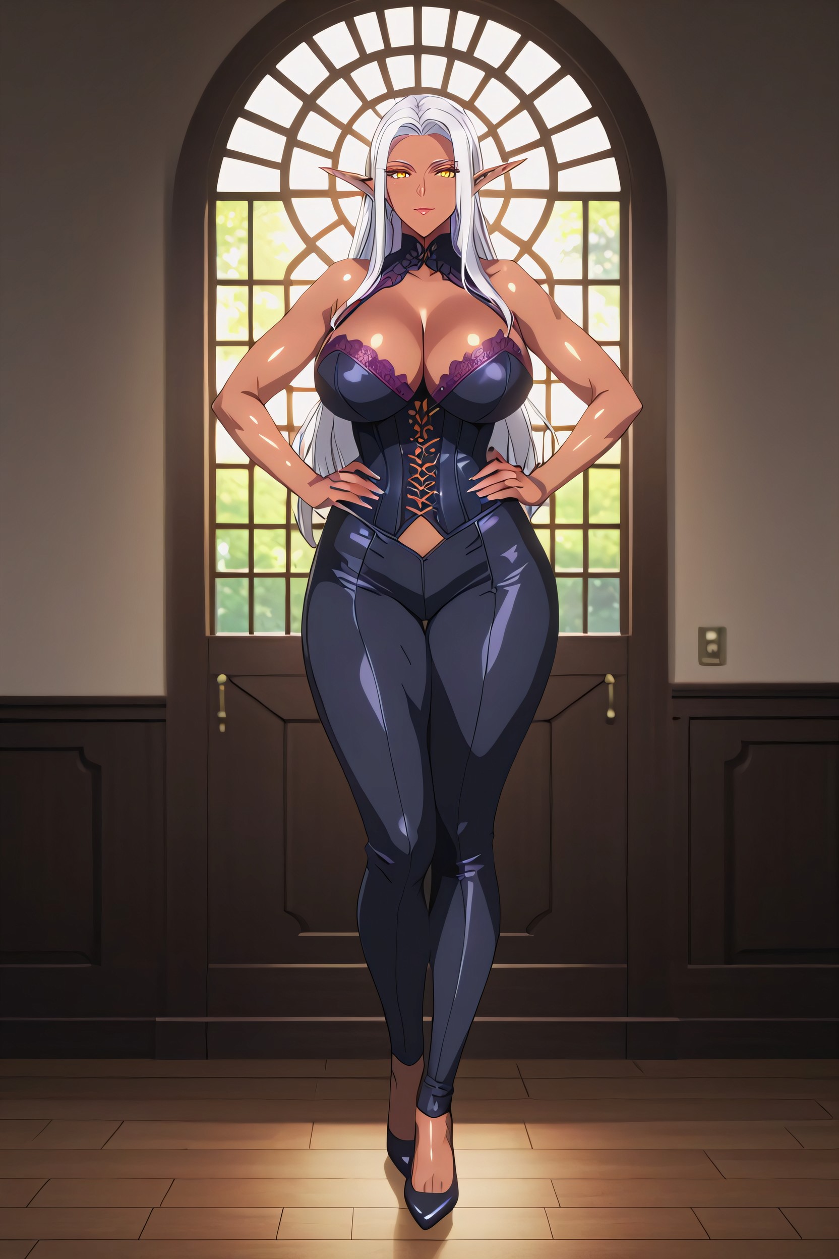 White Long Hair, K, Golden Eyes Hentai AI Porn