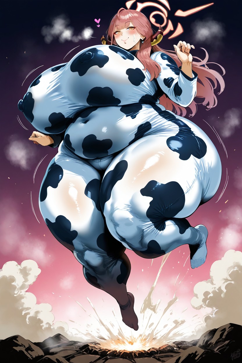Full Body, Hyper Big Thighs, Hyper Big Breasts Hentai IA