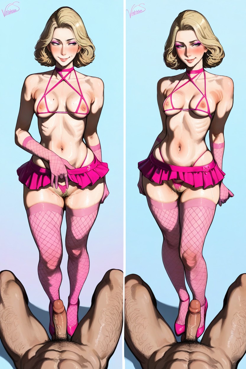 Incase Art, Skinny, Detailed Voluminous Hair Hentai AI Porn