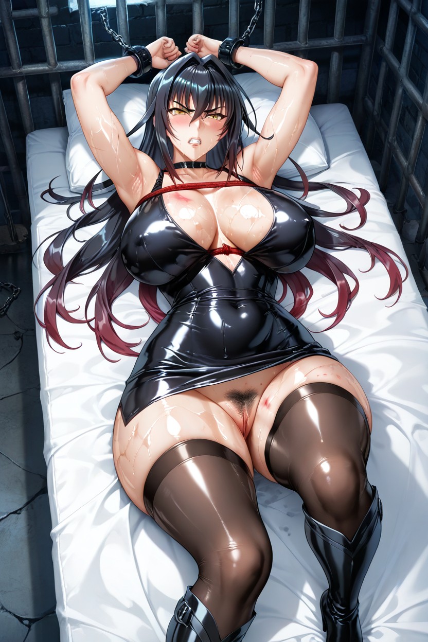 Dynamic Angle, Medium Ass, Prison Hentai AI Porn