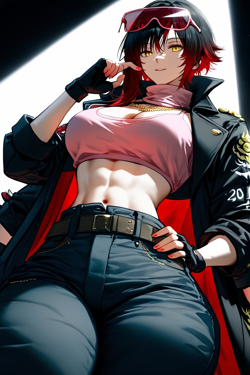 Ruby From Rwby, Perfect Anatomy And Fingers, Black Hair Color With Dark Red Ends Hentai KI Porno