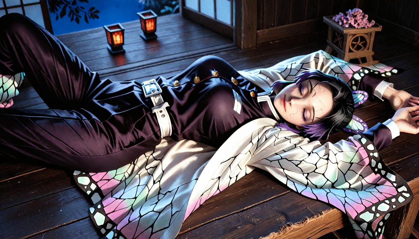 Purple Compact Eyes, Modest Proportions, Modest Height Hentai IA