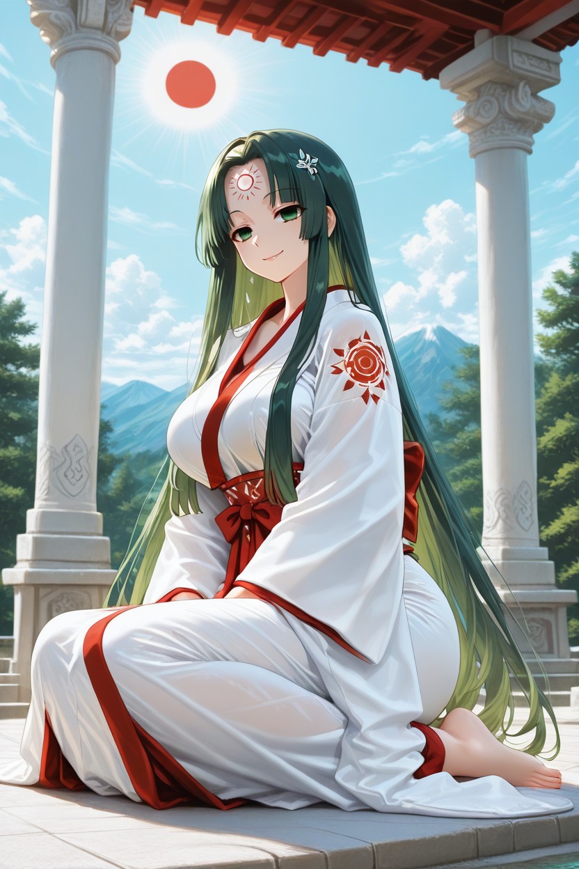 Beautiful Face, Long Hair, Cuerpo Completo Hentai IA