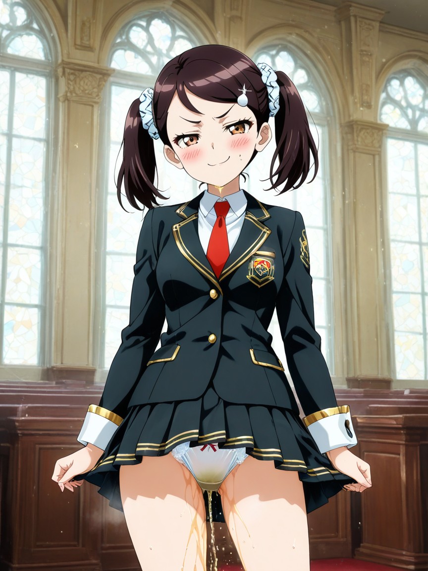 Detailed Shading, Standing, Smug Expression Hentai AI Porn