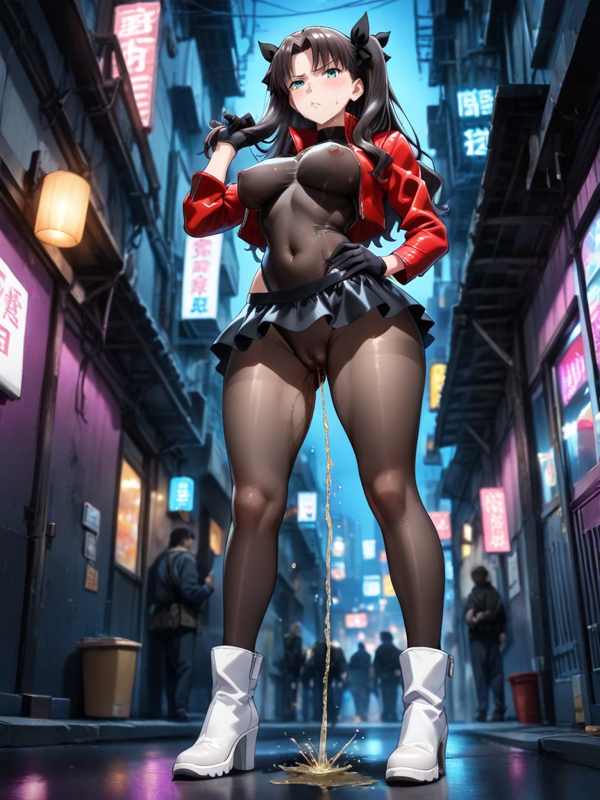 Standing, Dark, Sweaty Hentai IA