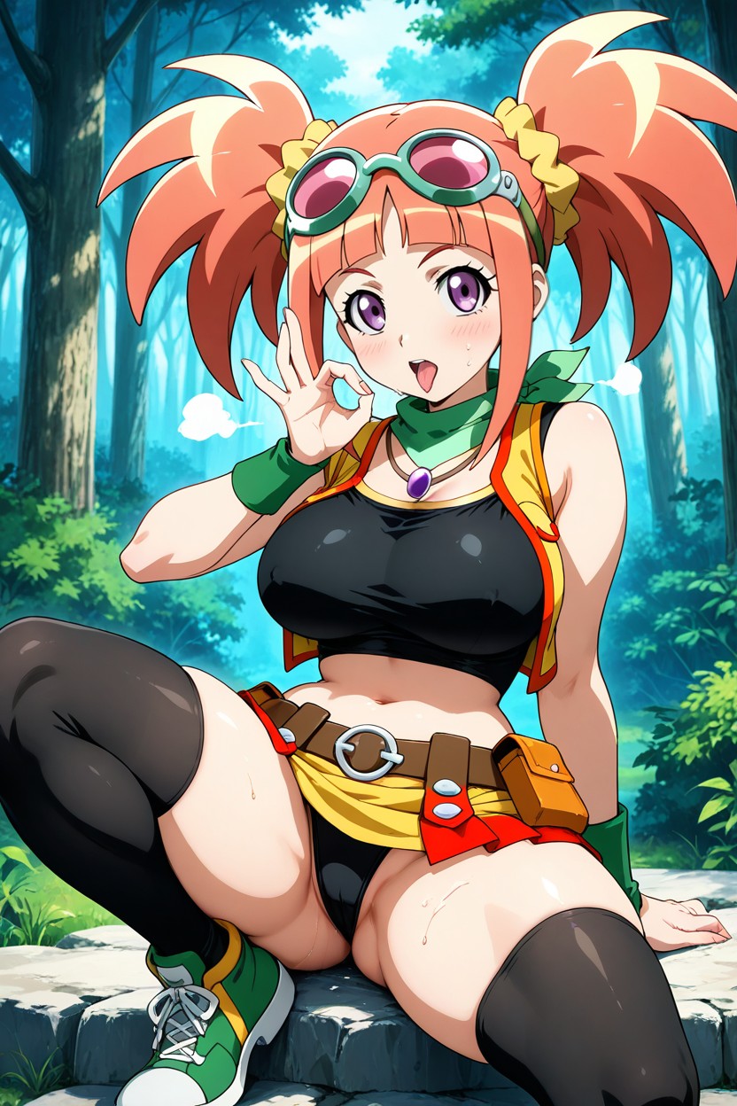 Eyes, Relaxed Standing Pose, Faithful To The Original Outfit Hentai IA