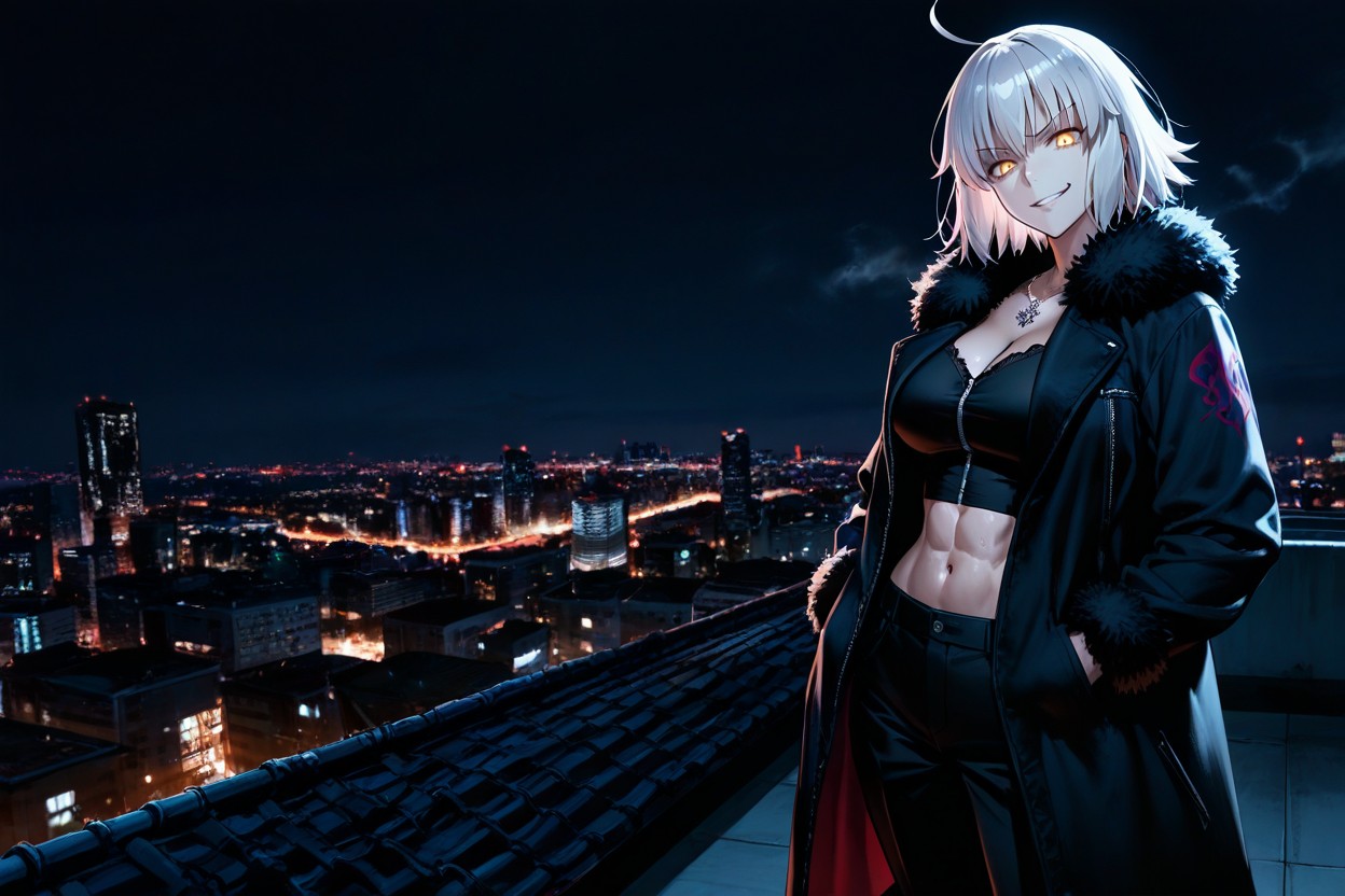 Beautiful Details, Backlit, Fur Coat Hentai IA