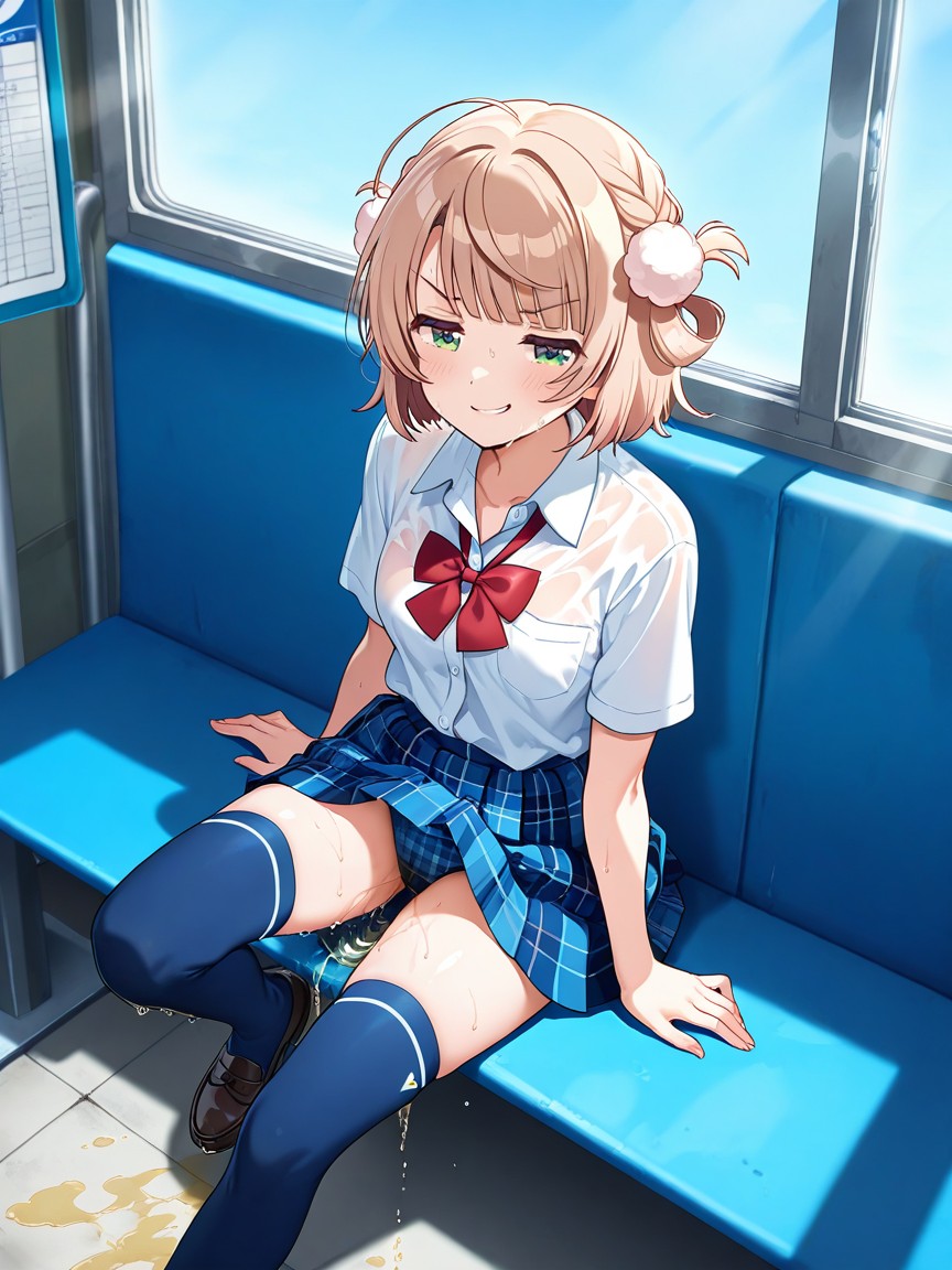 Wet Underwear, One Leg Up, No Missing Fingers Porno IA Hentai