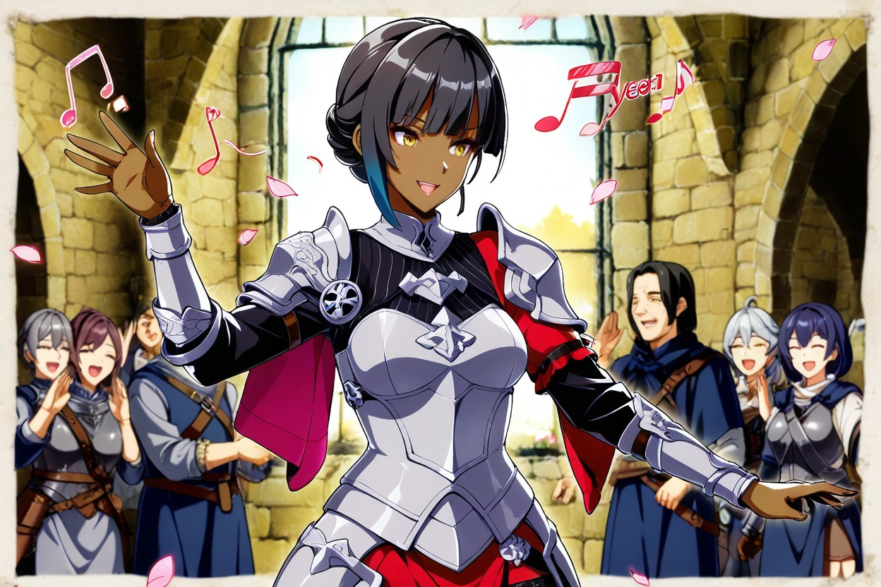 カラフルな髪, Female Dancing With Male Character, Mushoku Tensei ヘンタイAIポルノ