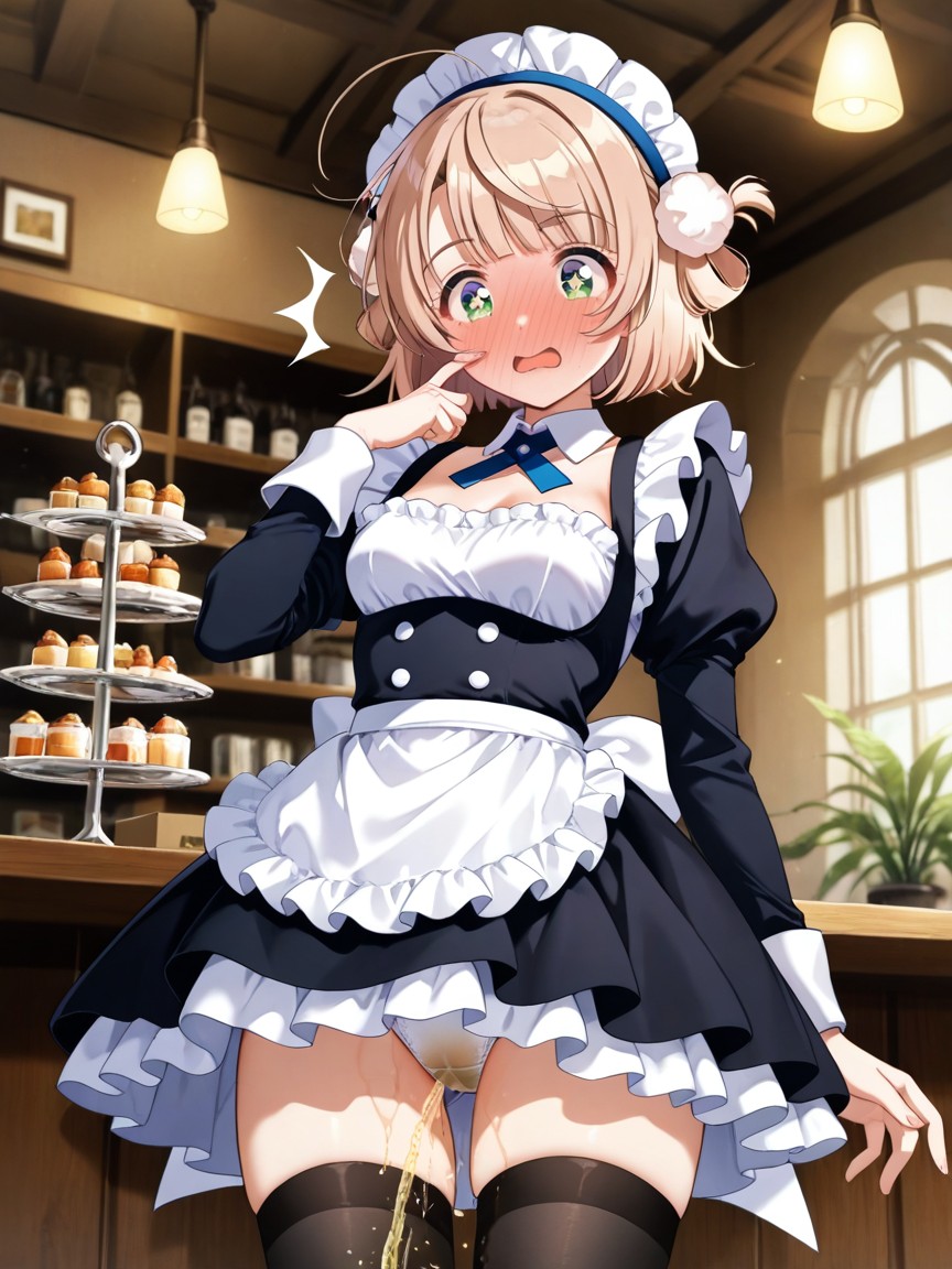 Wet Panties, Black Dress With White Apron, Five Fingers Hentai IA