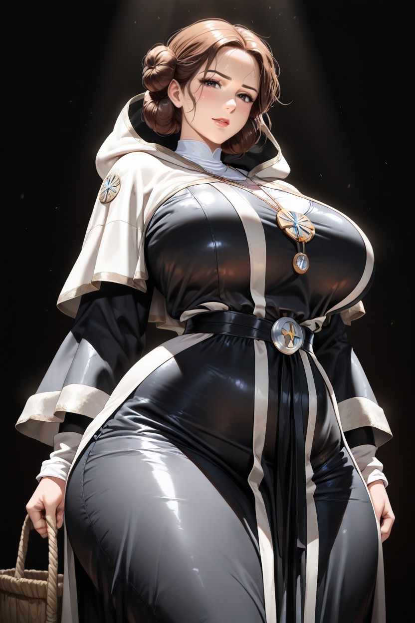 Ultra Detailed, Baggy Hood, Pechos Medianos Hentai IA