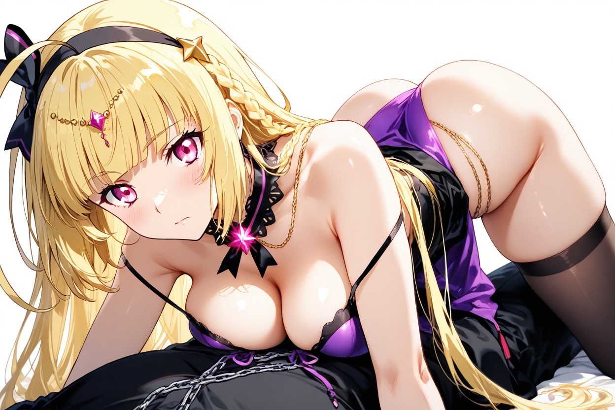 Right Over The Braid, Featuring A Very Prominent, Exaggerated Precure Dual-layer Ribbon Effect The Entire Image Features Intense Coloration And High-contrast Vibrant Colors Strictly Prohibit Any Clothing Porno IA Hentai