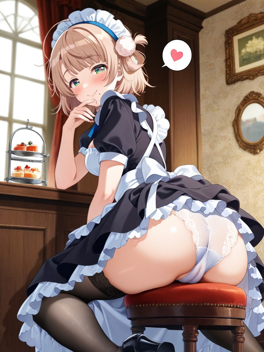 Blush, Platform Mary Jane Shoes, Shigure Ui From Vtuber Hentai IA