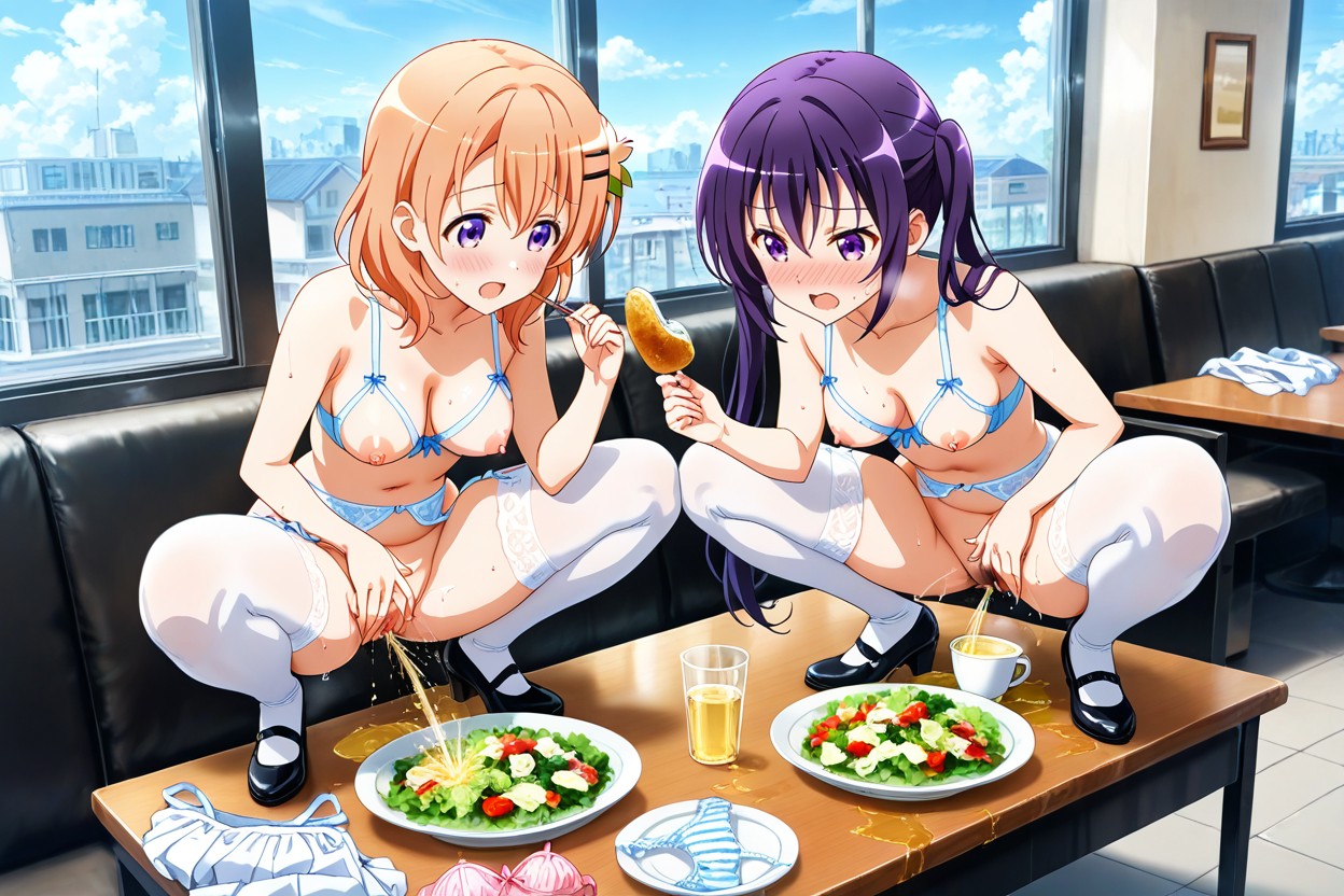 De Haut En Bas, Blush, Exhibitionism Porno IA Hentai