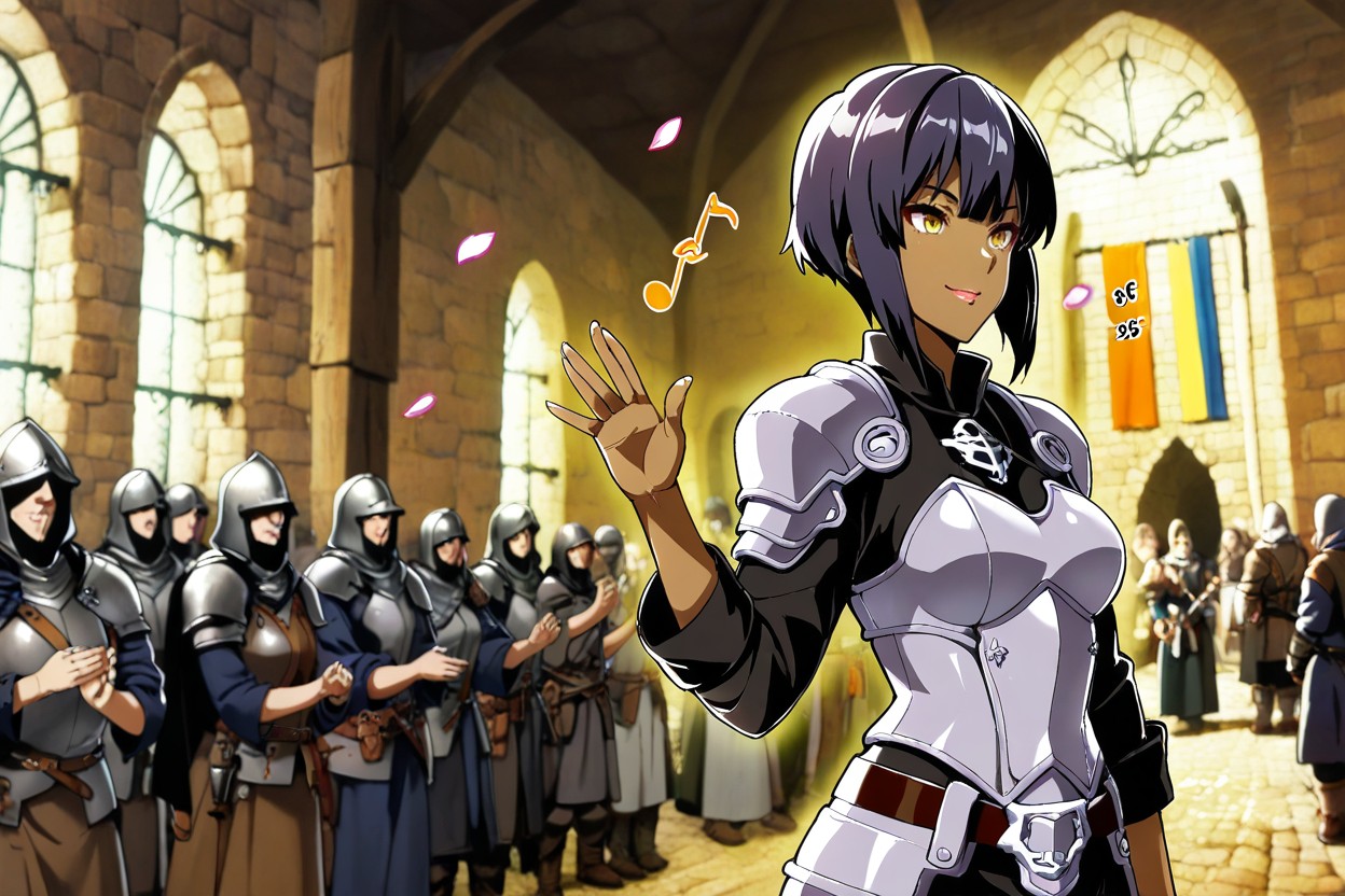 Medieval Reception, Only One Female Character, Throwing Flower Petals Porno IA Hentai