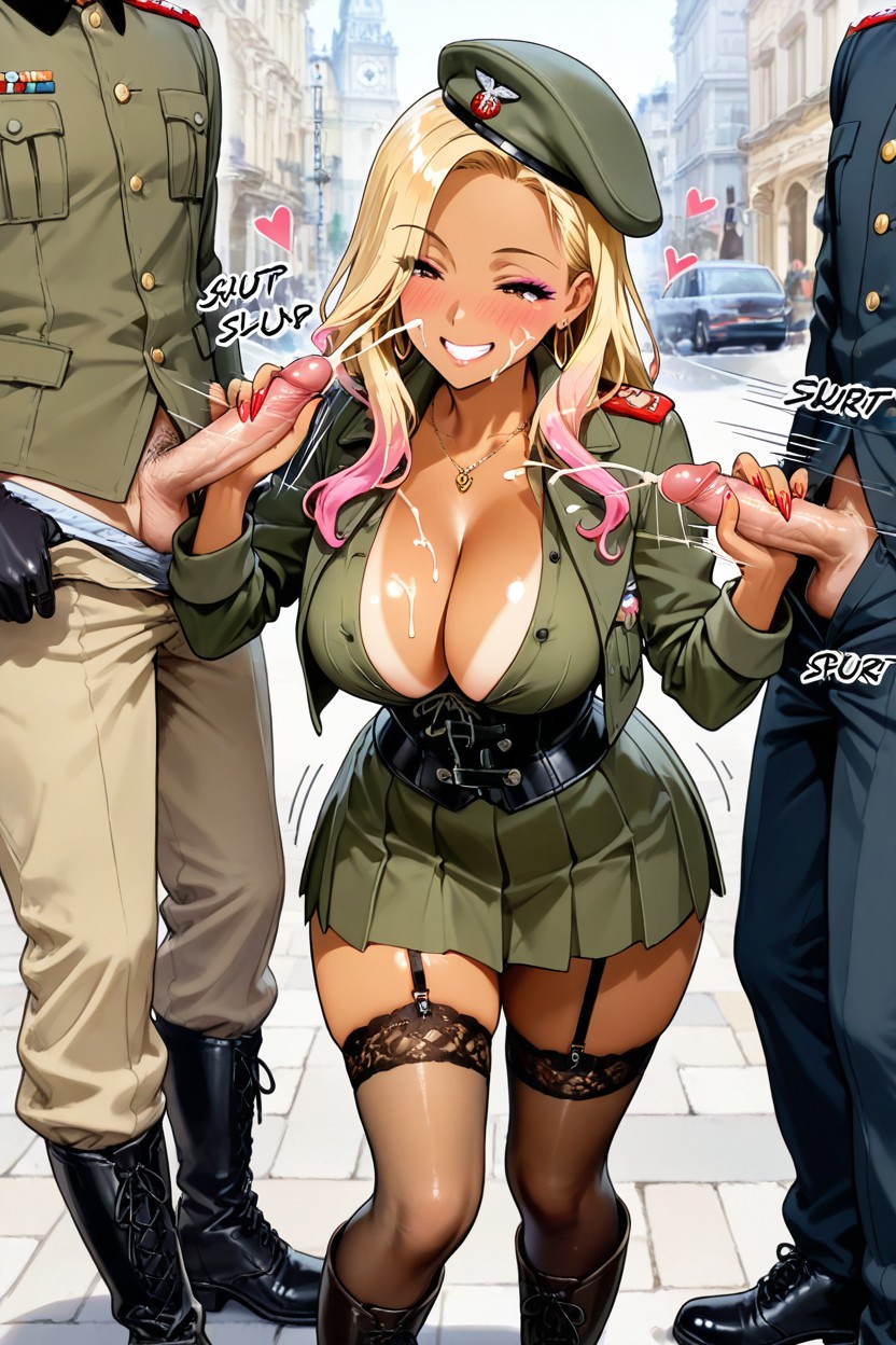 Olive Stitching, Orgy, European City Hentai AI Porn