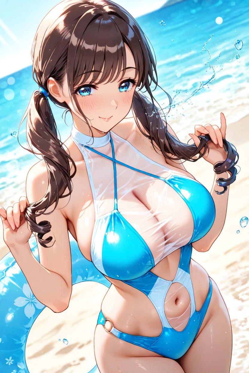 Illustration, One Shoulder Slightly Forward, Confident Expression Porno IA Hentai