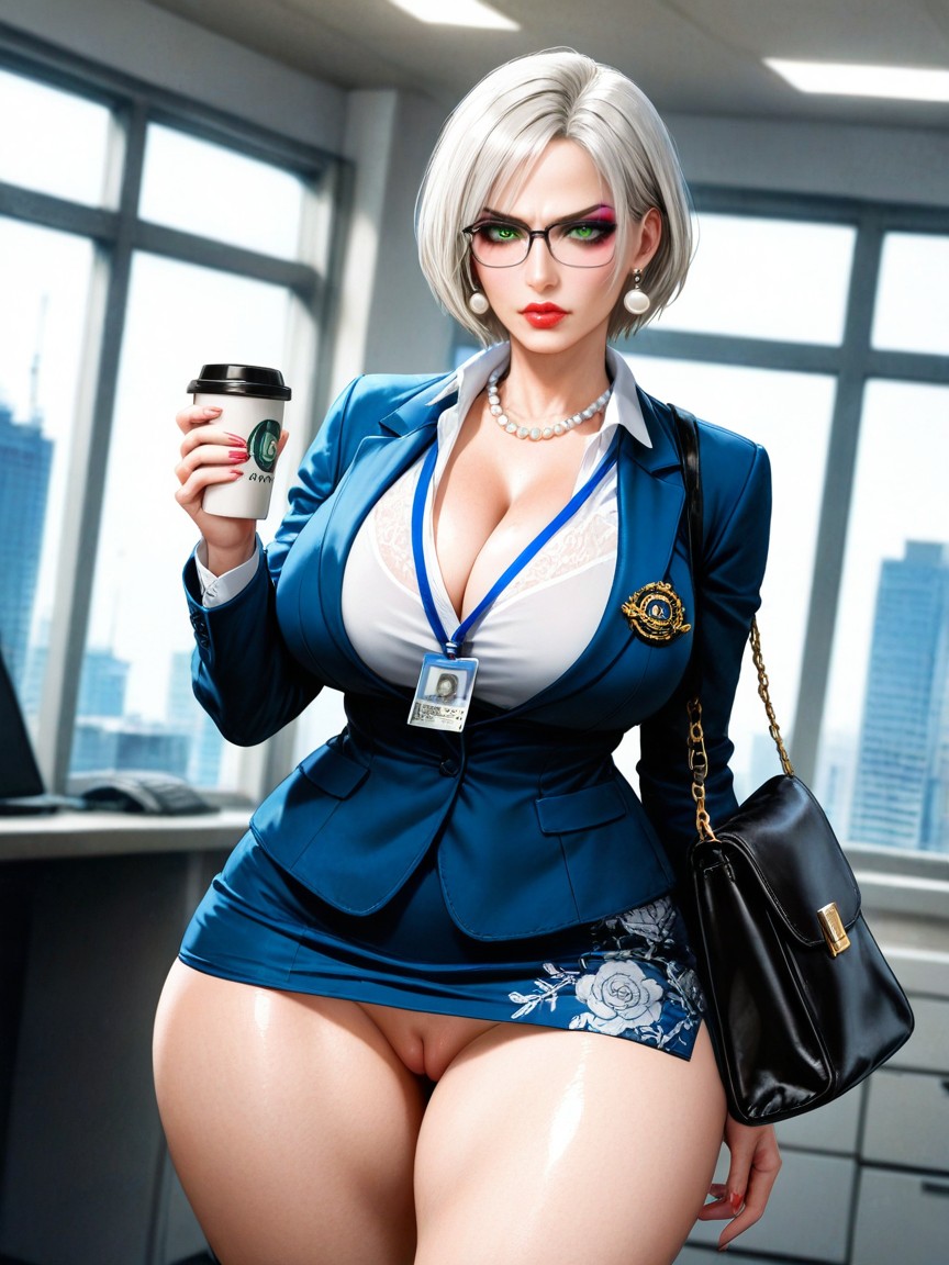 Kept Professional, Beautiful Face, Fit Hentai AI Porn