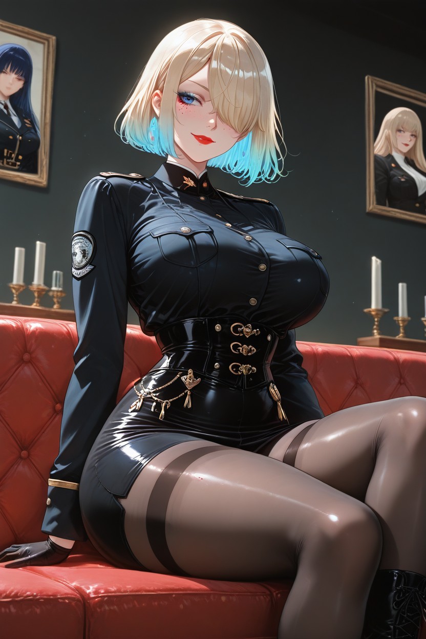 Rounded Hamstrings, Tailored Military Construction, Delicate Blush Hentai IA