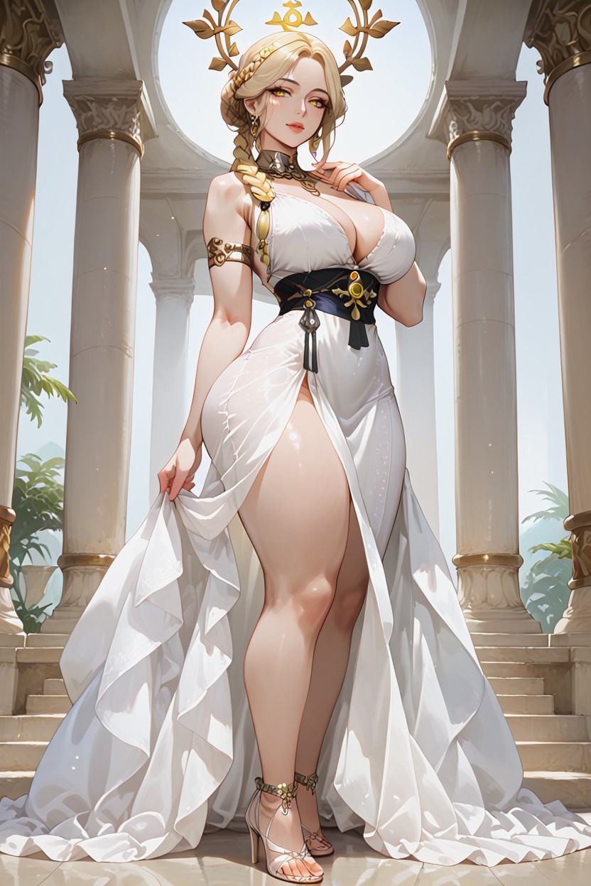 Zeus Thunder Symbol, Sexy Eyeleash, Detailed Temple Porno IA Hentai
