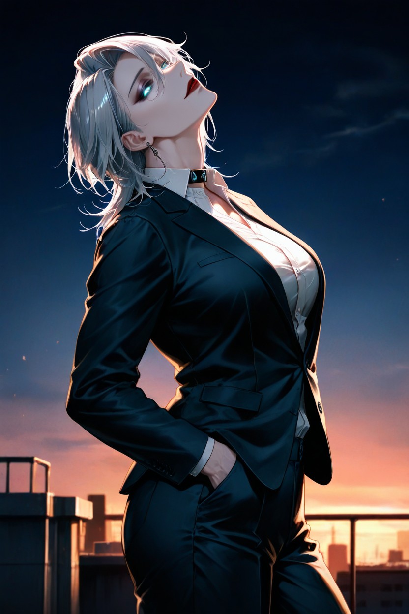 Side View, Beautiful Details, Detailed Face Hentai AI Porn