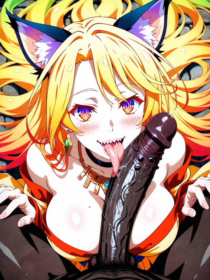 Collier, Massive Flared Giant Black Monster Cock Focus, Anime Color Pallet Porno IA Hentai