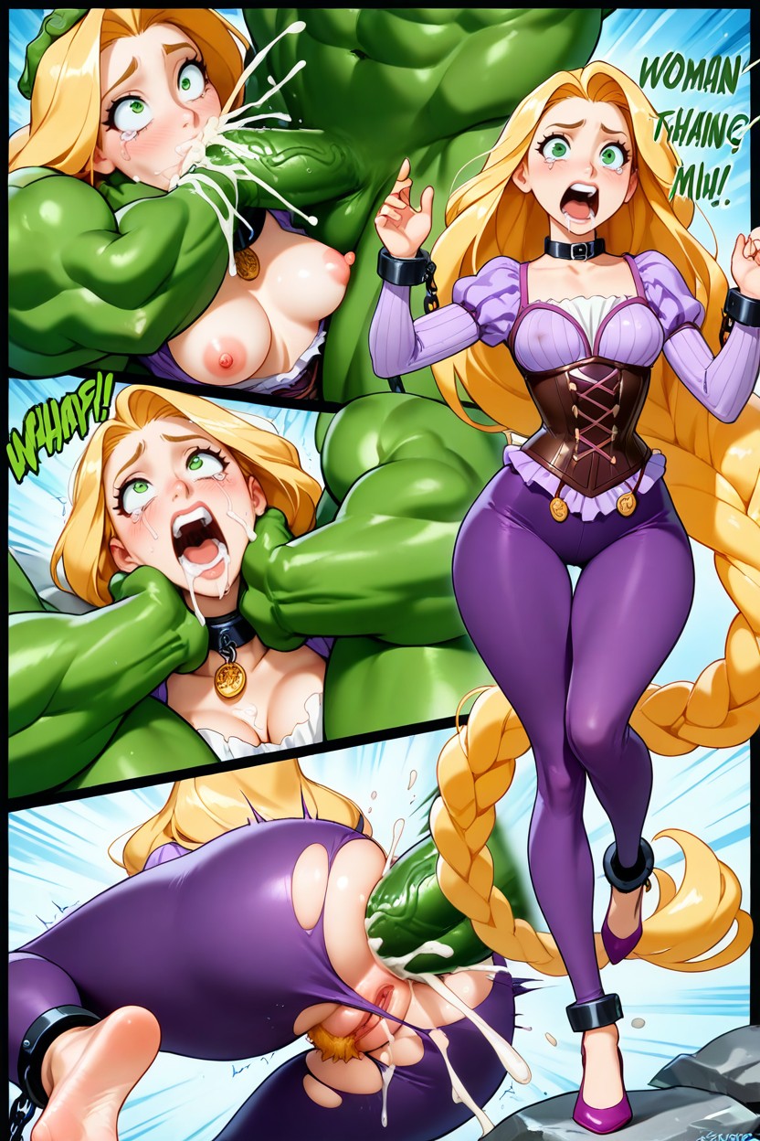 Green Eyes, Masterfully Smooth Refine Faces, Contraluz Hentai IA