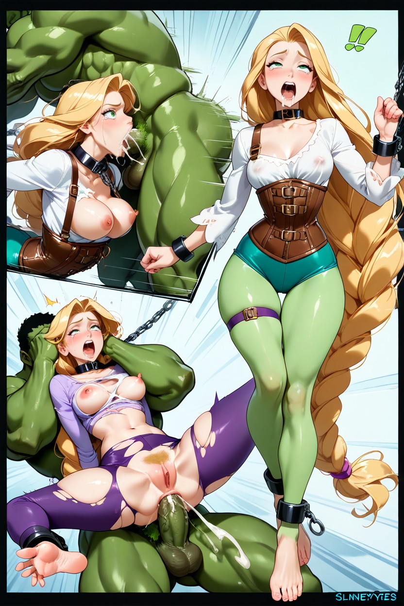 Tearyeyes, Leather Corset, Restrained Hentai AI Porn