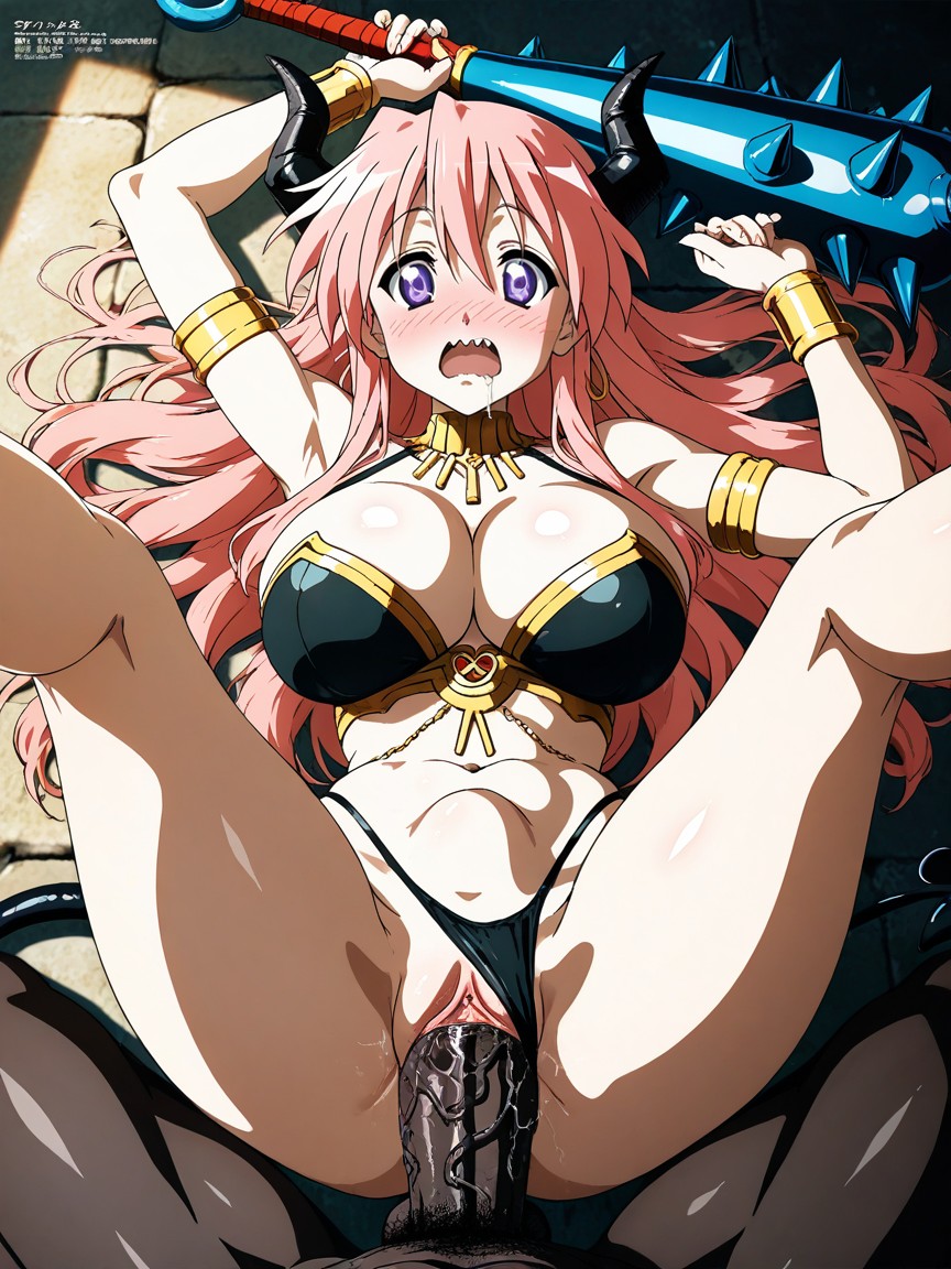 Interracial, Thickest Spiked Black Penis, Looking At Viewer Hentai AI Porn