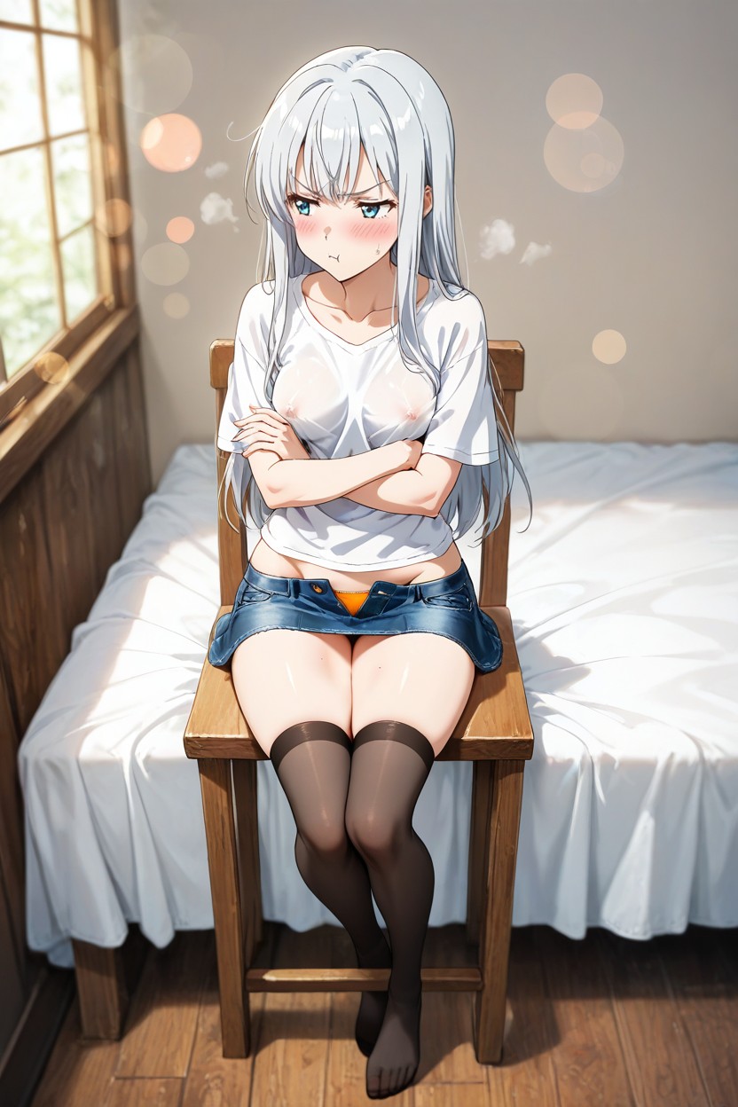 Solo Woman, Asian, Bokeh Hentai IA