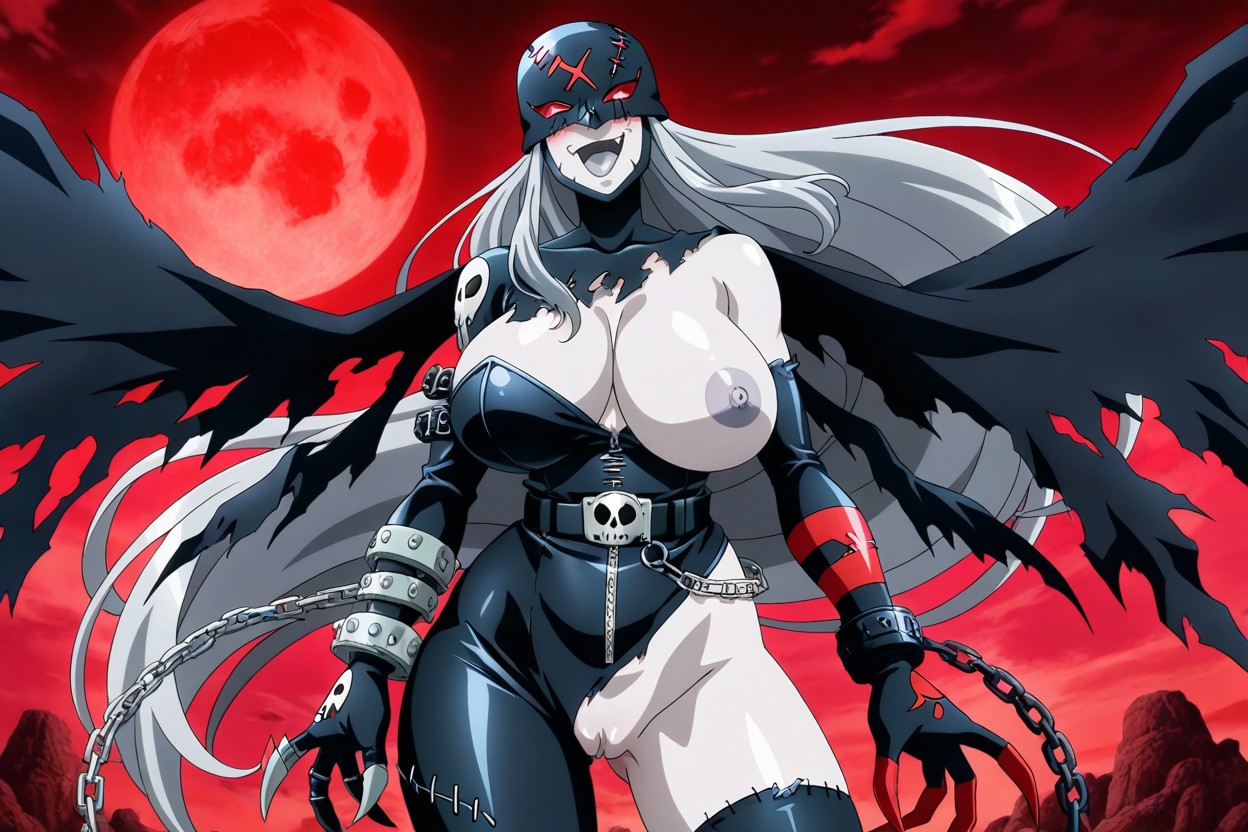 Red Sky, Very Long Hair, Body Tinner Than Ass Hentai AI Porn