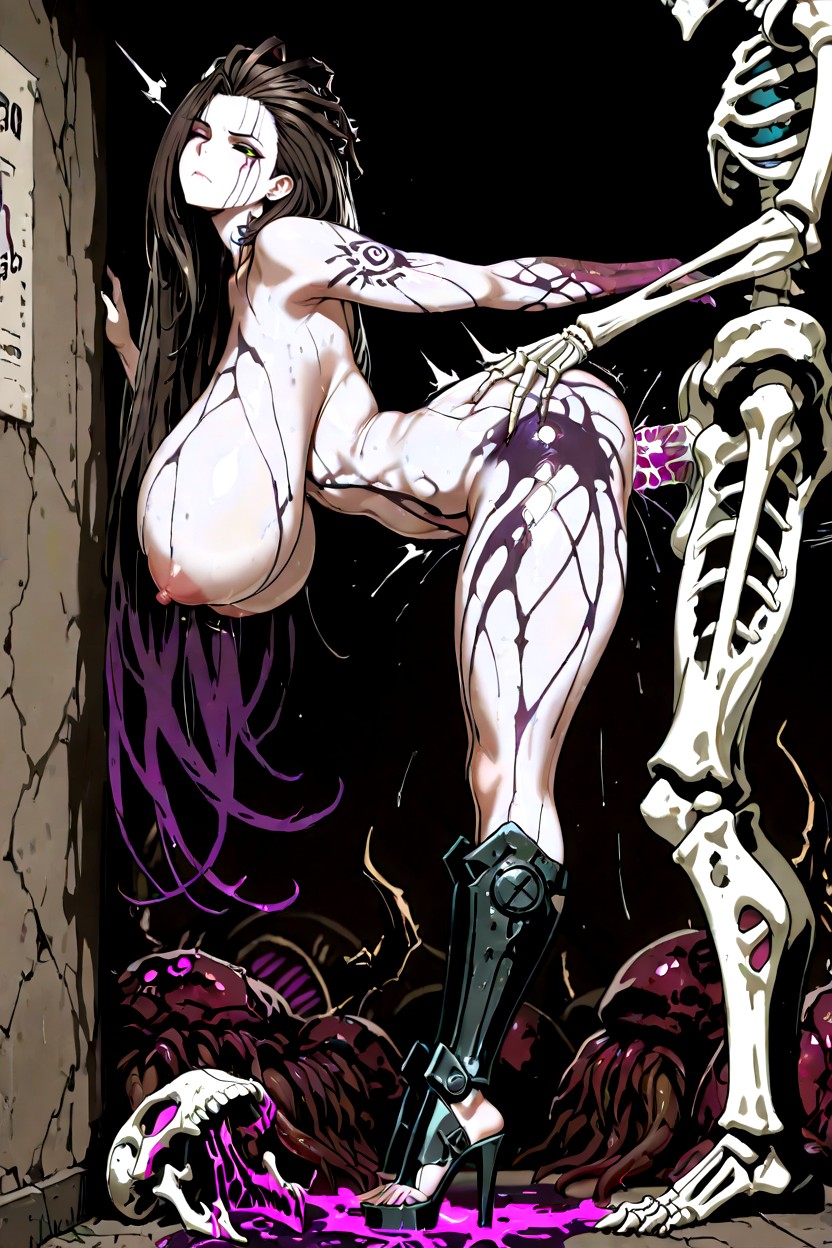 Slimmest Legs, Zerg Form, Many Huge Zerg Eggs; Monster Hentai AI Porn