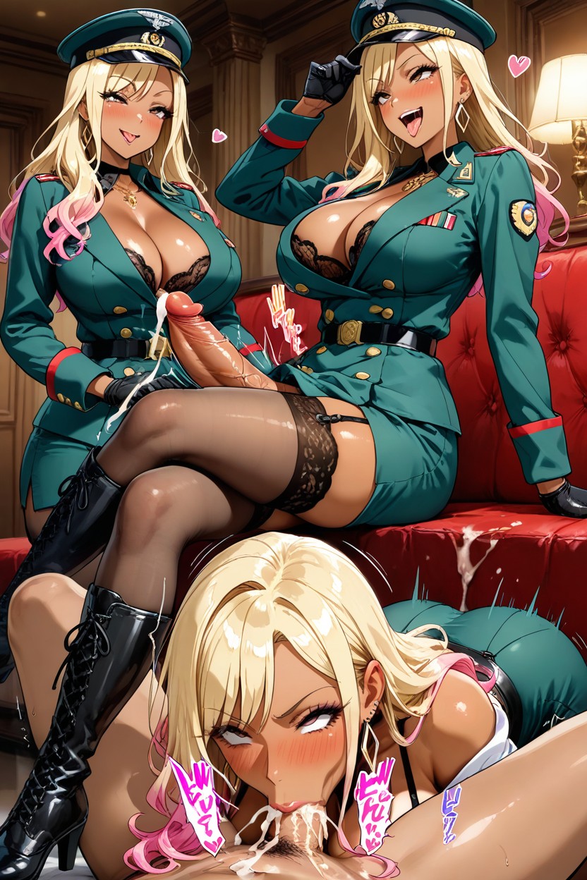Gyaru Making Futanari Cum, Sound Effects, Action Lines Hentai AI Porn