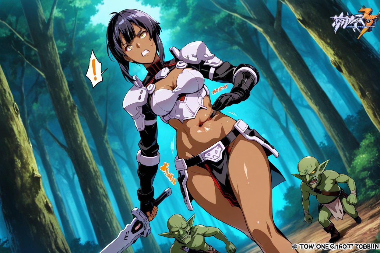 Tow Character, Surprised, Combat Stence Hentai AI Porn