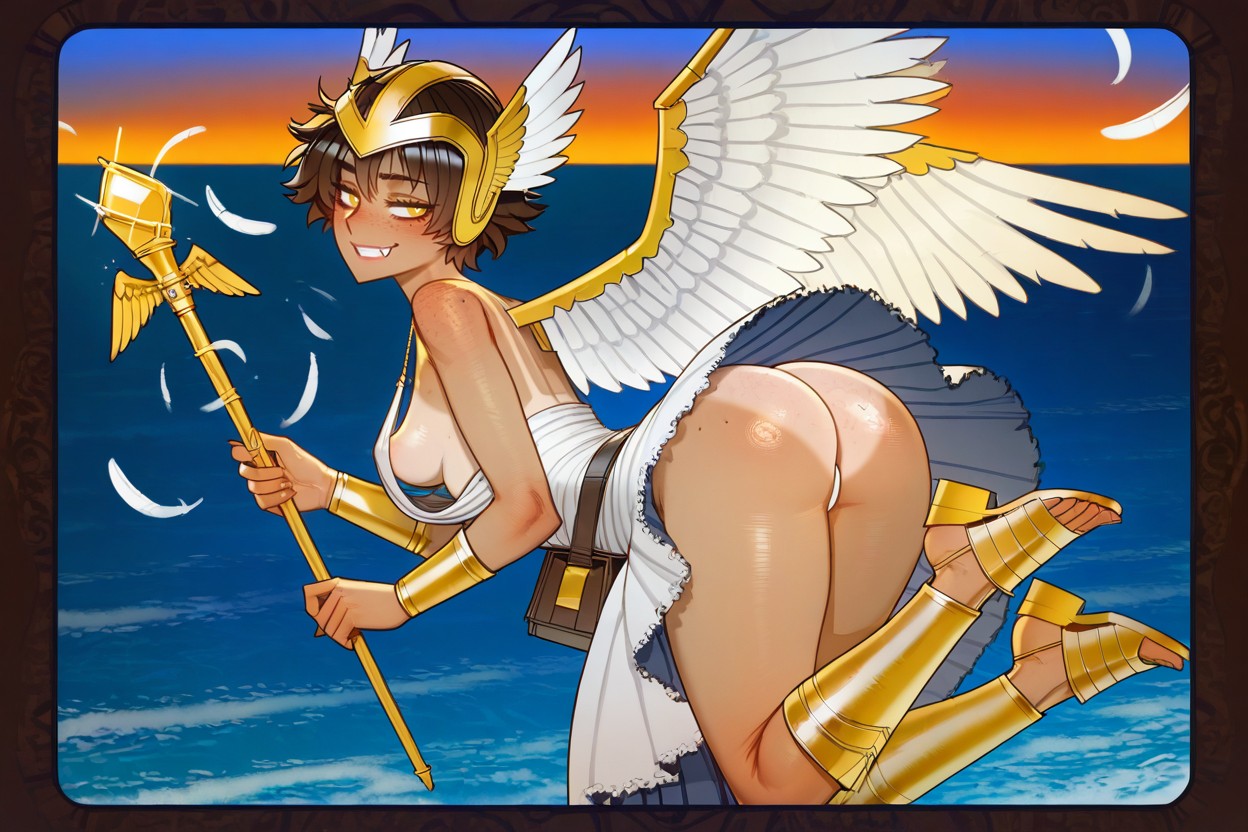 Sunset, Ratatatat Style, Messy Hair Hentai AI Porn