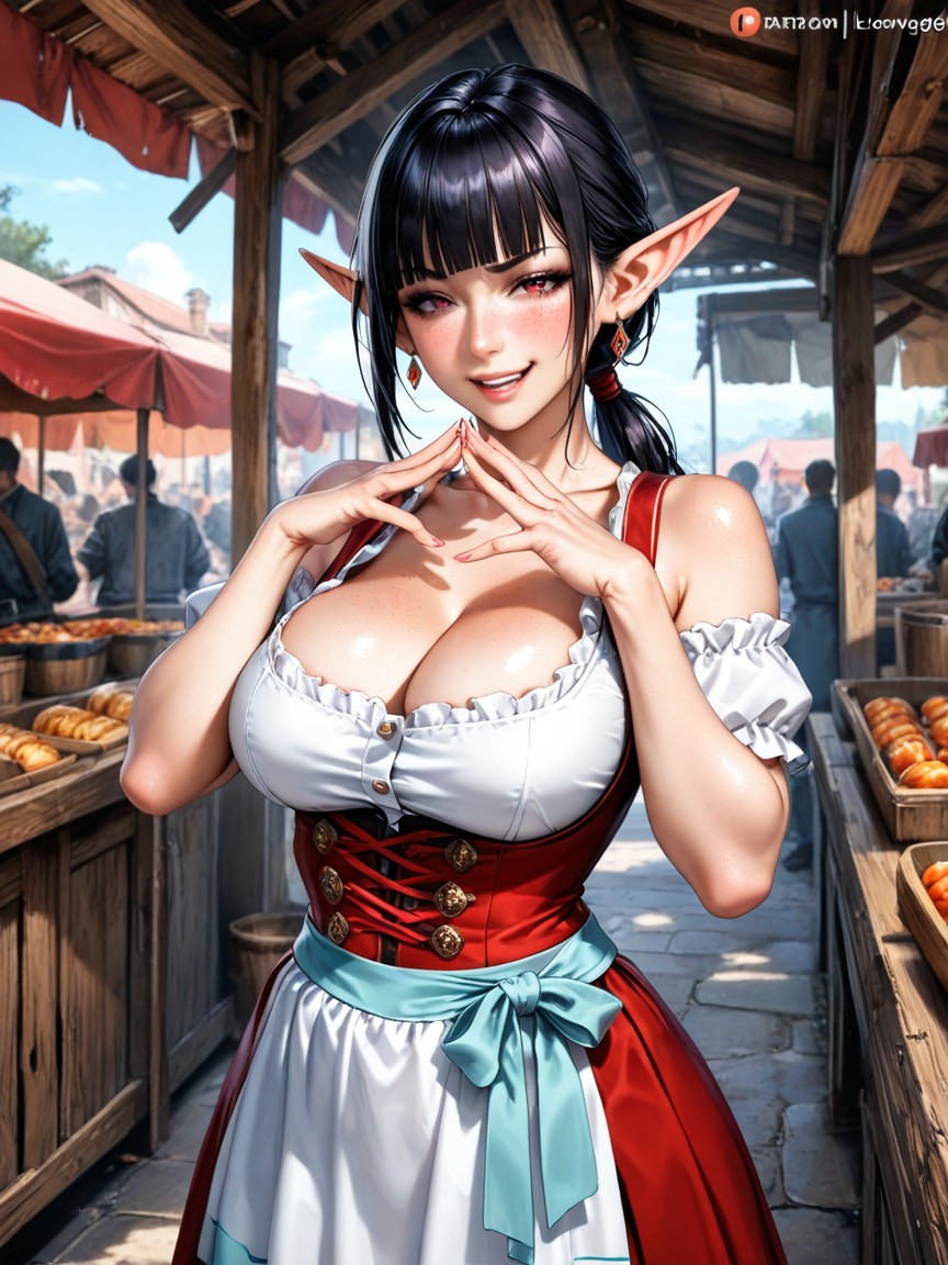 Medium Breast, Ultra Detailed, Dominant Freckles Hentai AI Porn