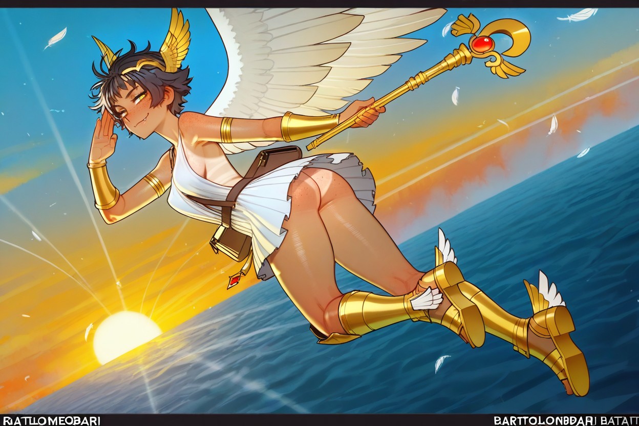 Winged Sandals, Large Ass, Sea Hentai AI Porn