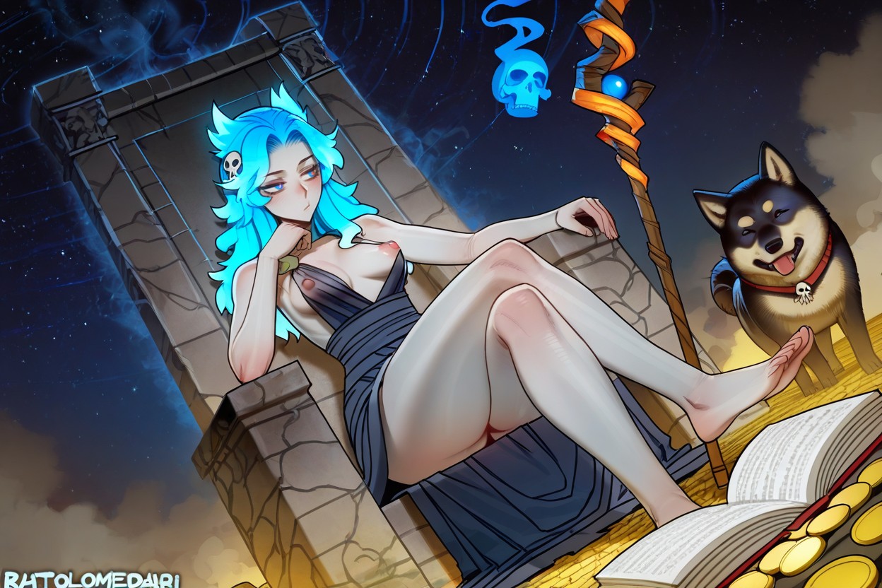 Smoke, Bulging Nipples, Gold Coins Hentai AI Porn