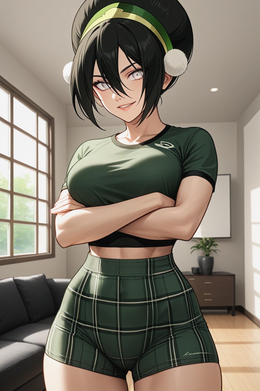 At Home, Bubble Butt, Medium Breasts Hentai AI Porn