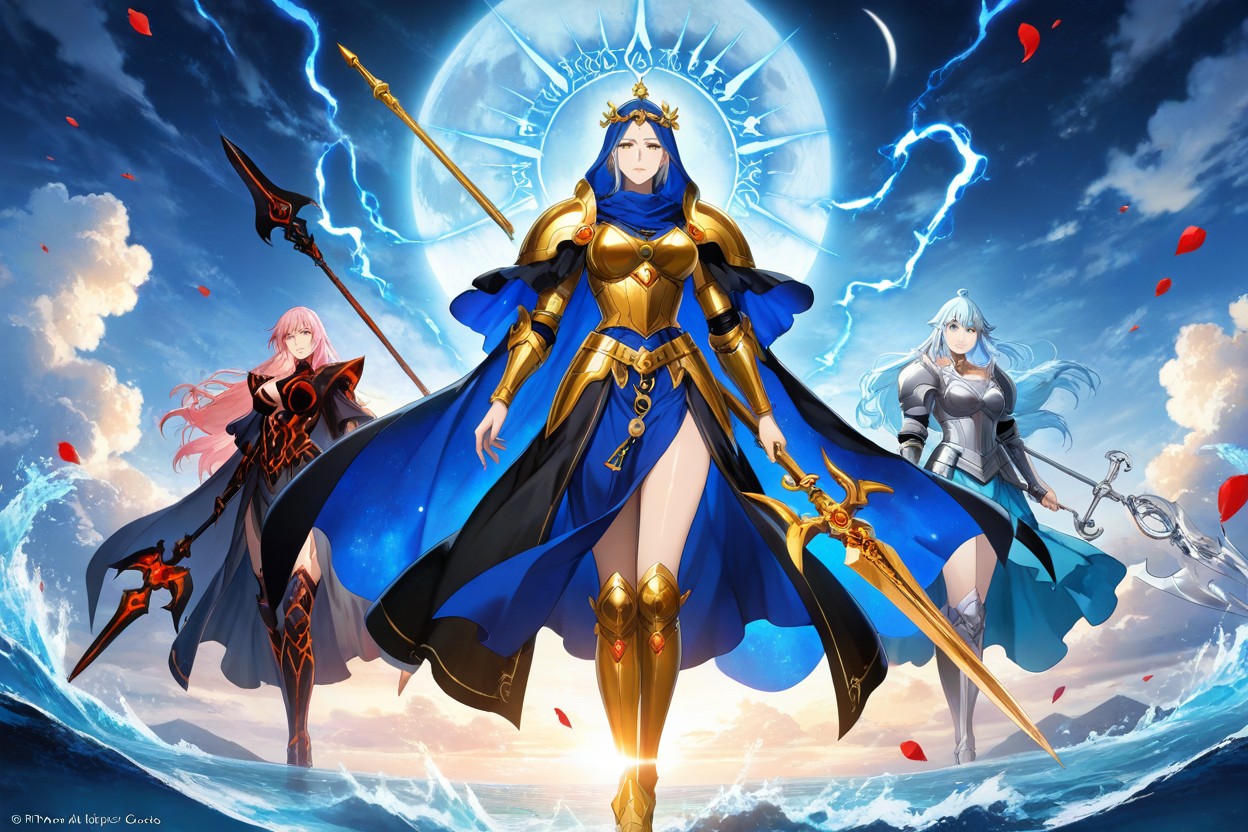 Ornate Greek-inspired Fantasy Outfits, Ethereal Atmosphere, Hermes-inspired Playful Messenger With Winged Boots Hentai IA