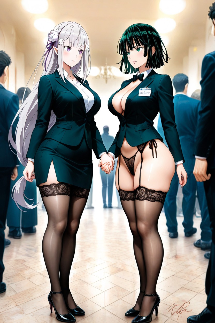 Wide Angle, 25+, Stockings Hentai AI Porn