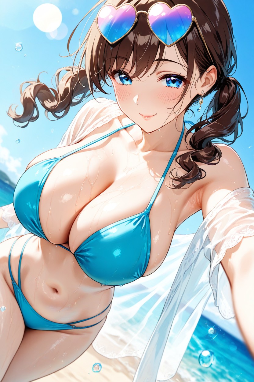 Bokeh, See-through Bangs, 18+ Hentai AI Porn