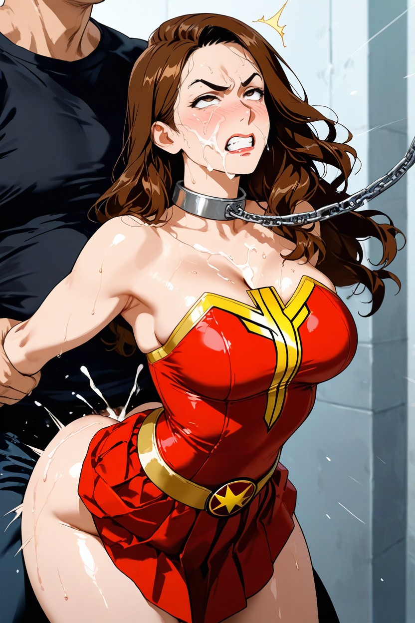Mary Marvel From Shazam, Medium Ass, Red Superhero Outfit Hentai AI Porn
