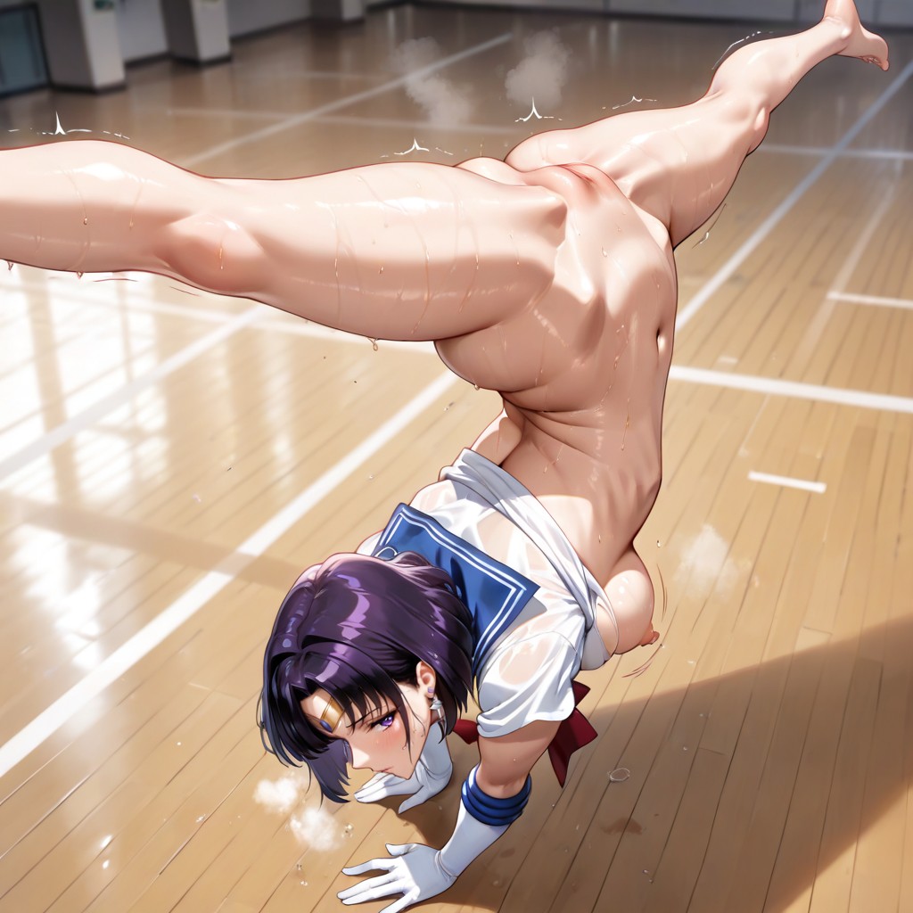 Exposed Breast, K, Bottomless Hentai IA
