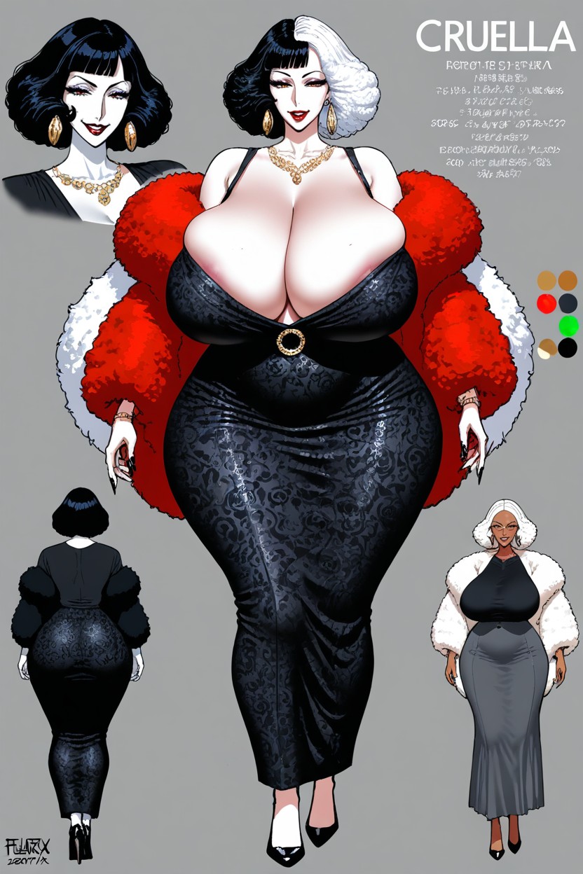 Huge Fur Coat, Mulitple Angles, Extremely Puffy Fur Hentai IA