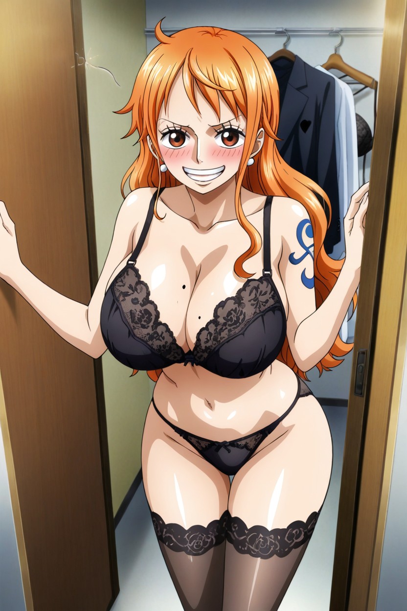 Standing, Official Art, Smiling Hentai AI Porn