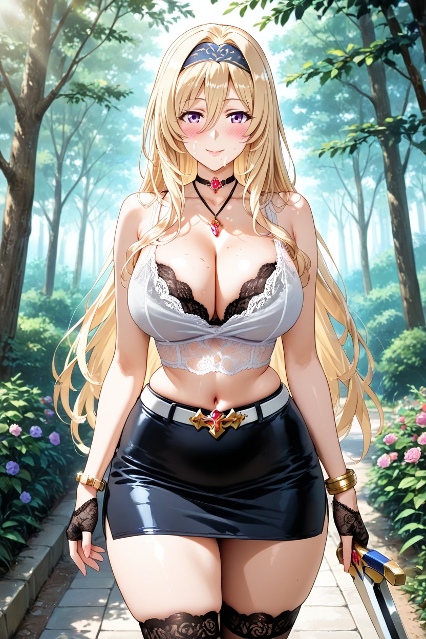 High Resolution, 25+, Lace Top Hentai IA