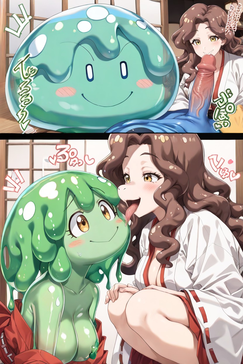 Bounce Lines, Delighted, Translucent Slime Body Hentai IA