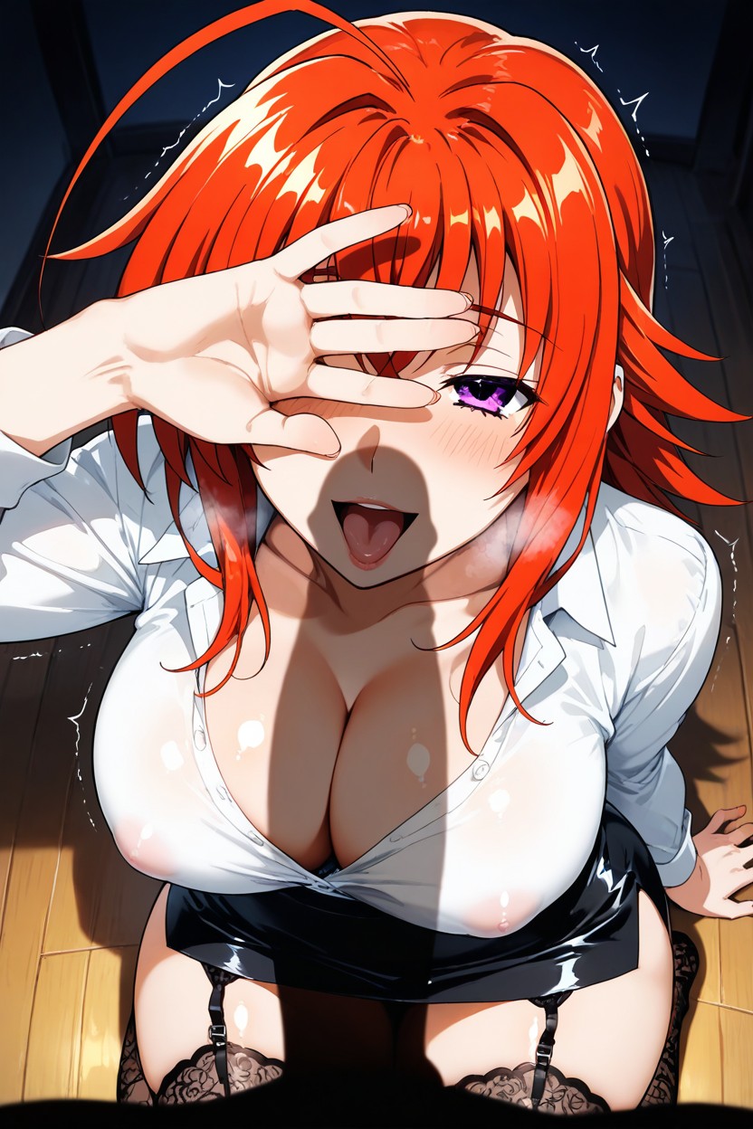 Zoomed Out, Shadow Of A Thick And Large Penis On Face, Penis Shadow Over Face Hentai IA