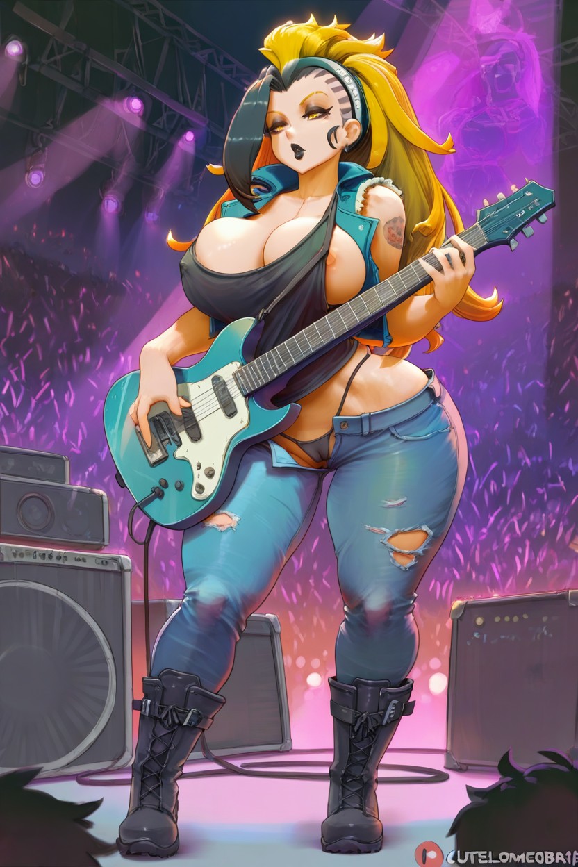 Bartolomeobari Style, In The Mosh Pit, Laceless Work Boots Hentai IA